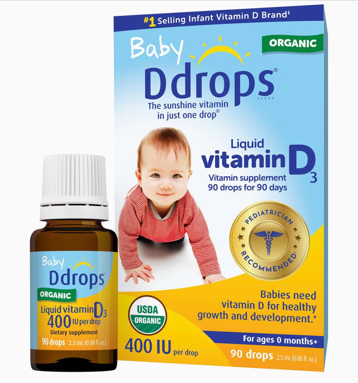 Ddrops Baby 400 IU, Vitamin D