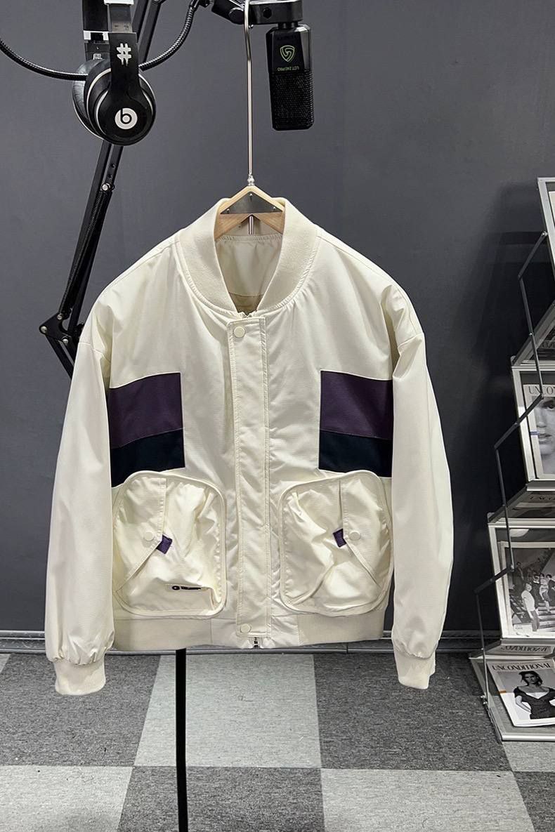 Patchwork Windbreaker Men's Jacket