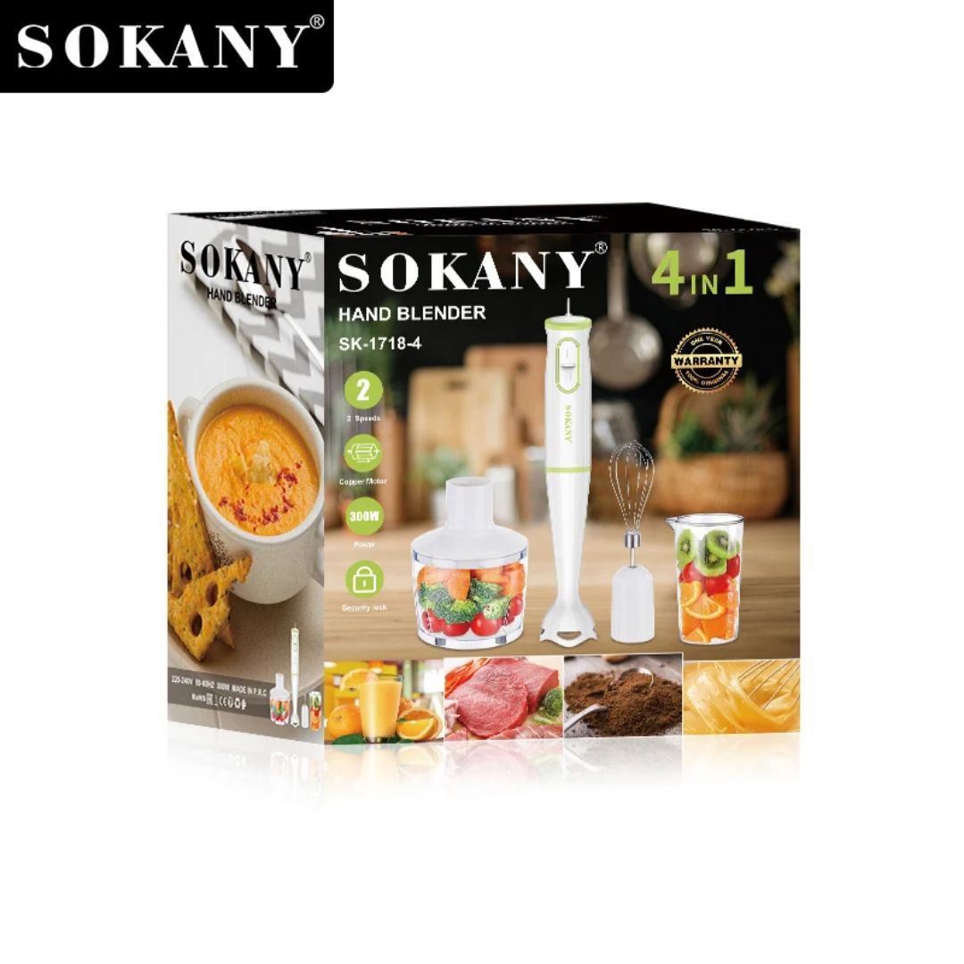 Sokany 4 In 1 Multifunctional Hand Blender