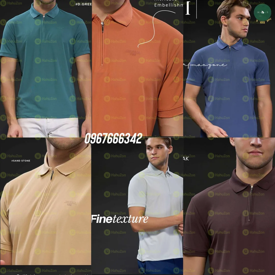 MaxZone Half Zipper Polo Shirt