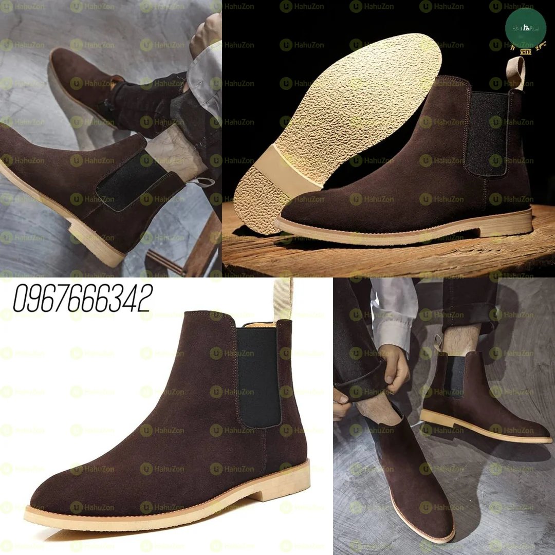 Manladuo Pure Suede Chelsea Men's Boot