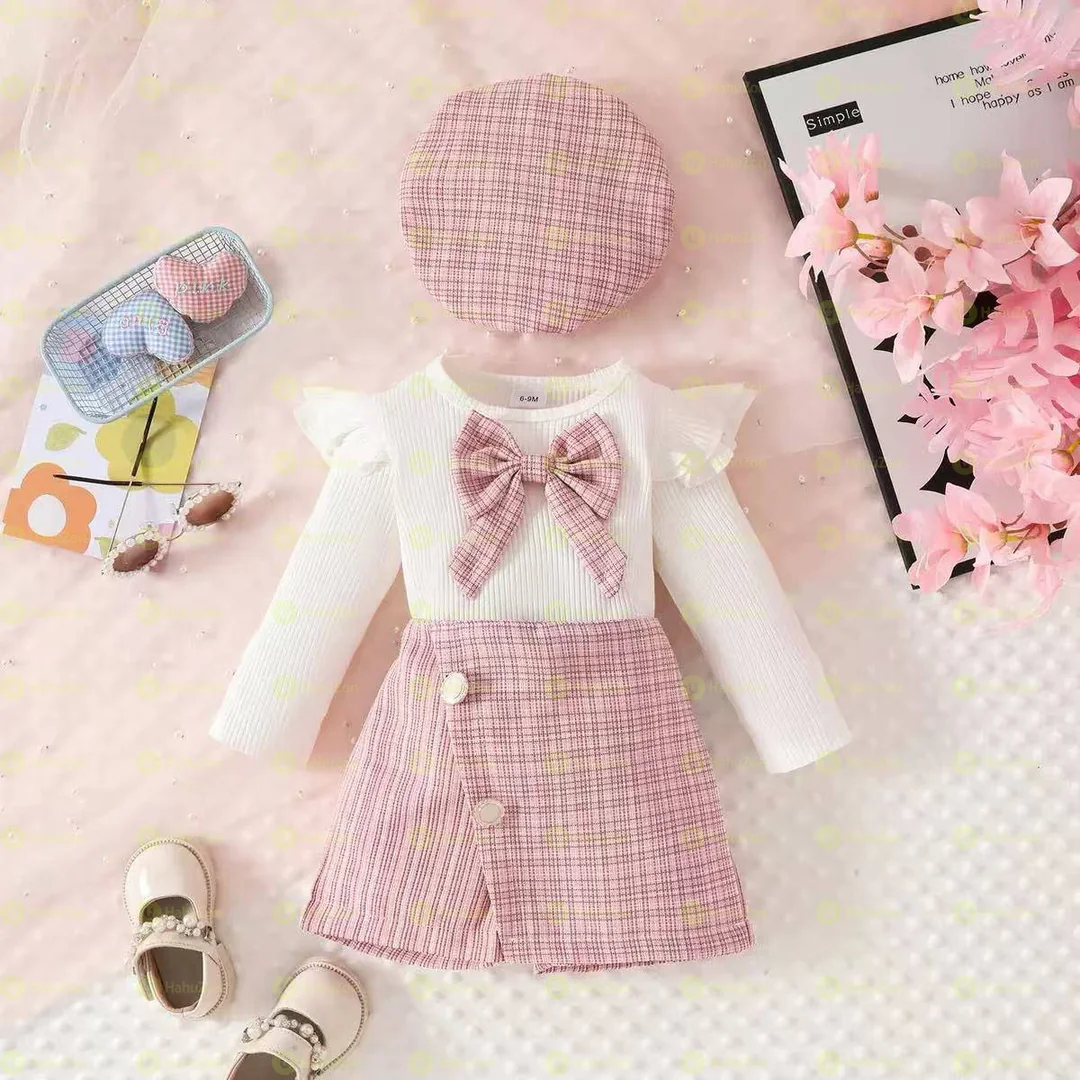 3 Pcs Elegant Set Kids Dresses