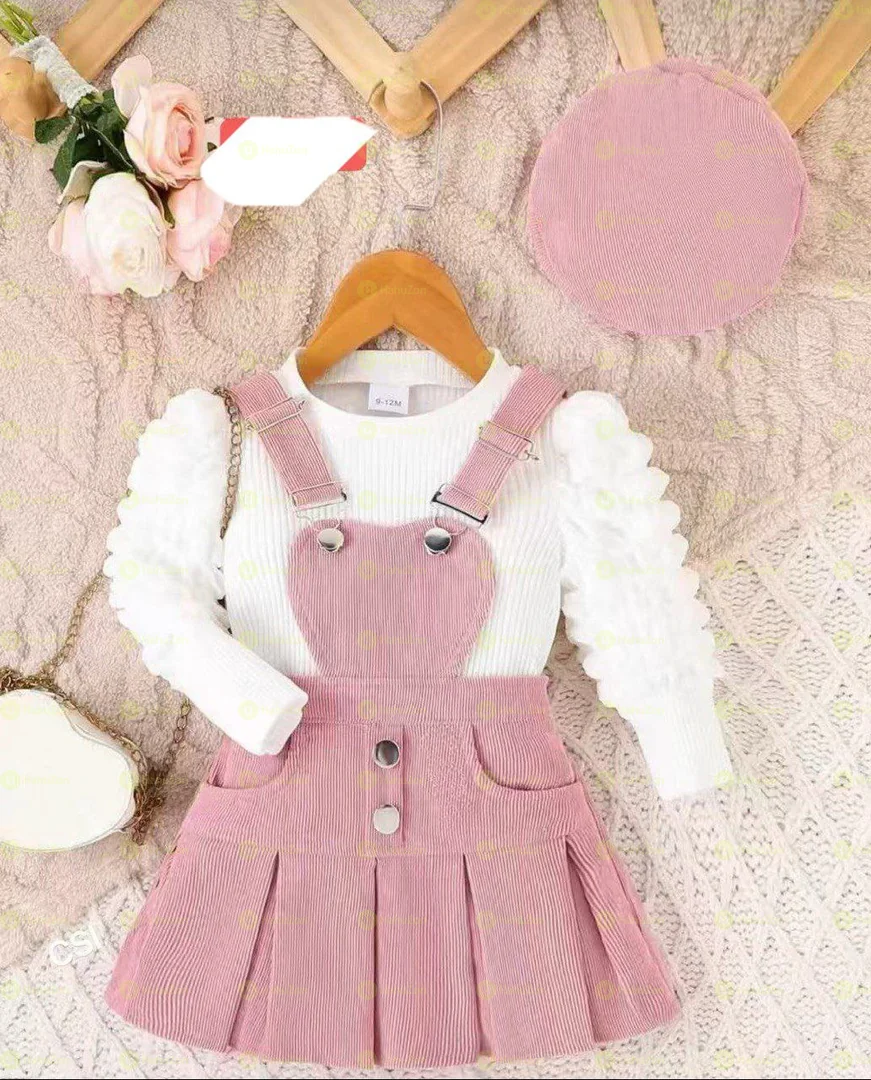 3 Pcs Baby Girl Outfit