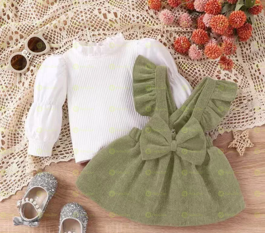 2 Pcs Baby Girl Outfit