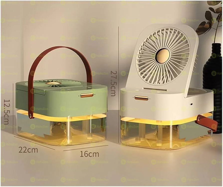Dual Spray Humidifying Fan with Night Light