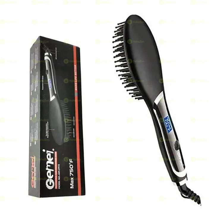 Gemei Professional Hair Straightner Brush