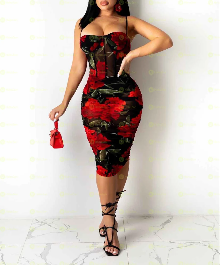 Flower Print Summer Dress