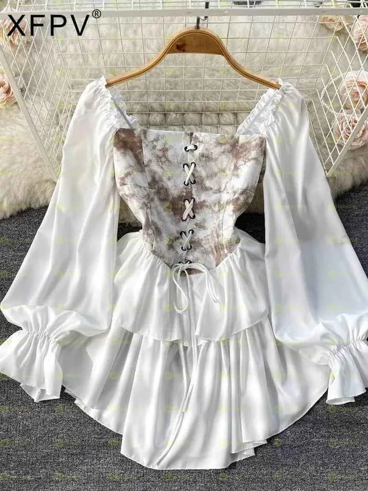 Round Neck Striped  Dresses