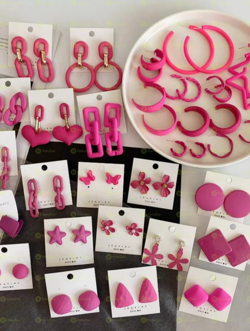 Pink Earrings