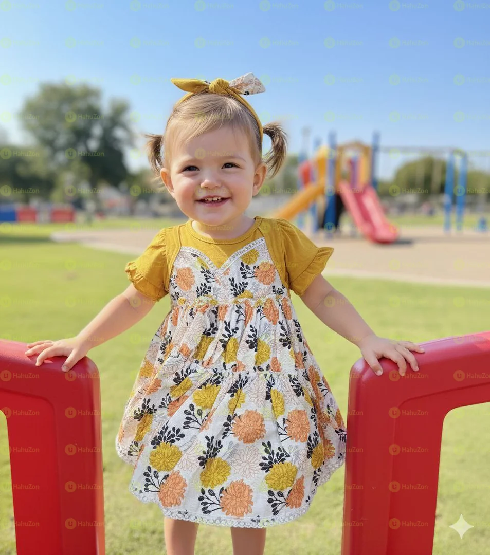 Babygirl Floral Dress with Headband