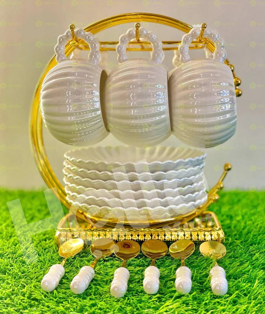 የቡና እንዲሁም ማኪያቶ ሲኒ