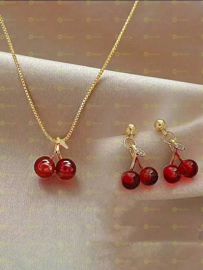 Necklace Cherry Set
