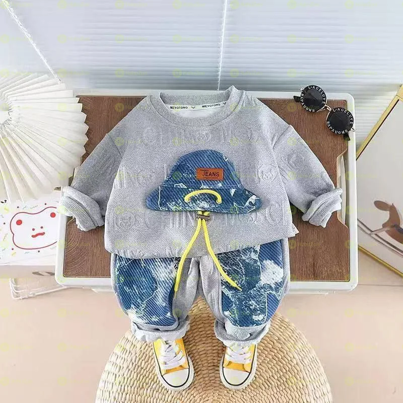 2 Pcs Baby Kids Outfit