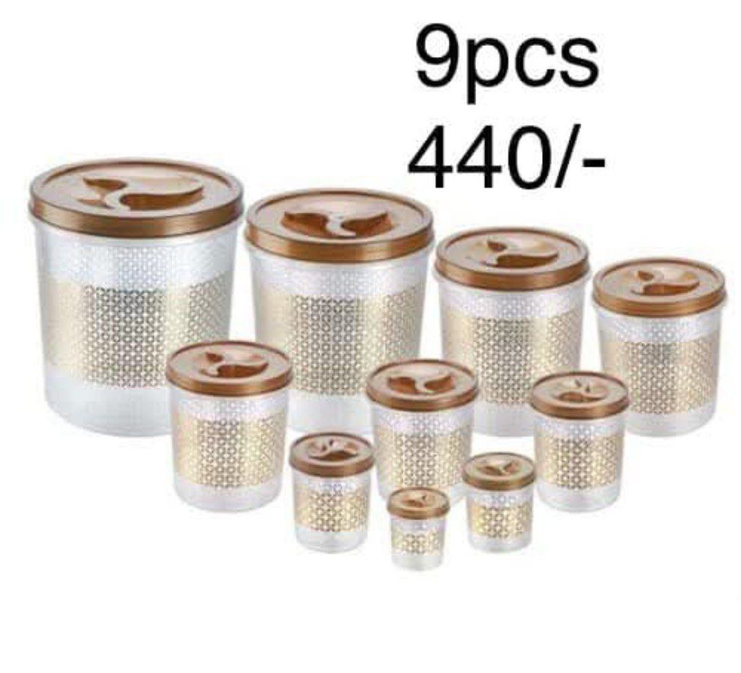 9ፒስ የአስቤዛ ማስቀመጫ