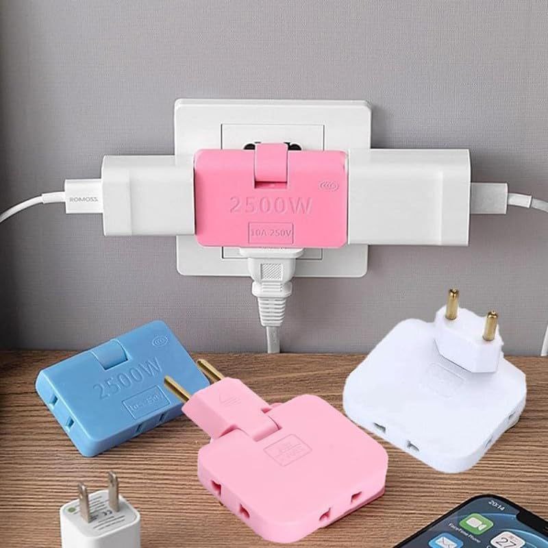 3in1 Rotatable outlet extender