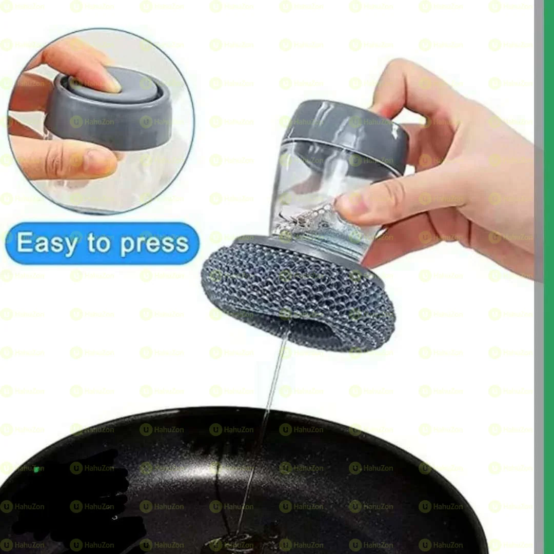 Soap Dispensing Pot Cleaning Brush