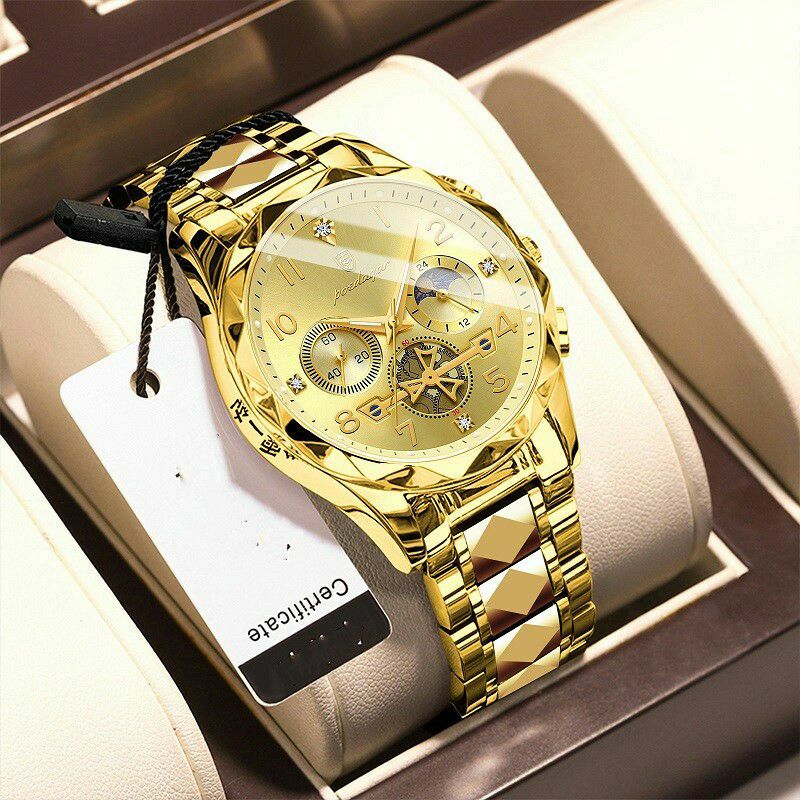 Poedagar Men Wristwatch Stainless Steel Watches