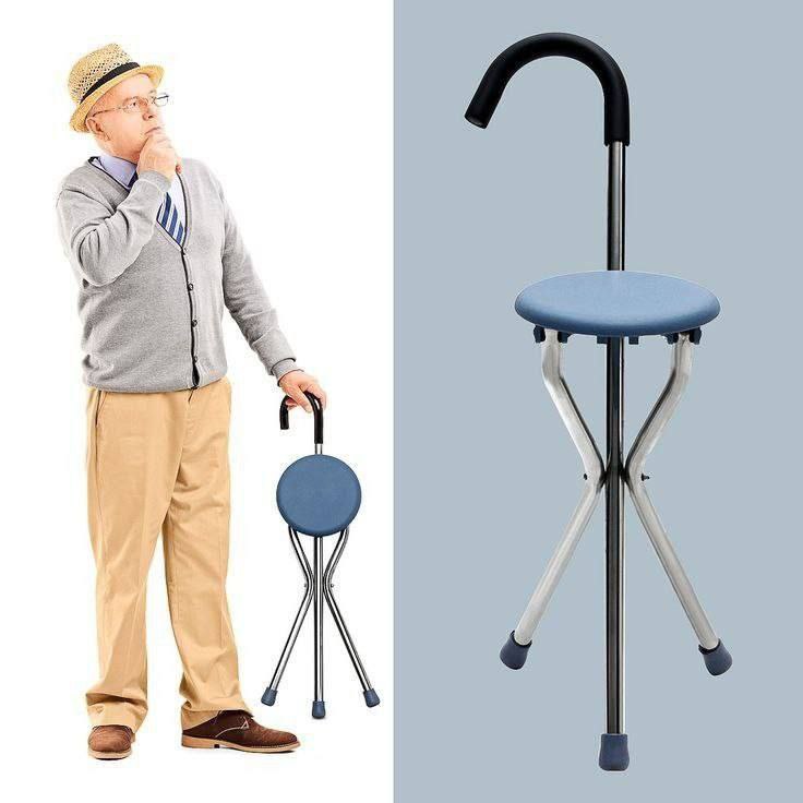 Foldable 3 legged Walking Stick