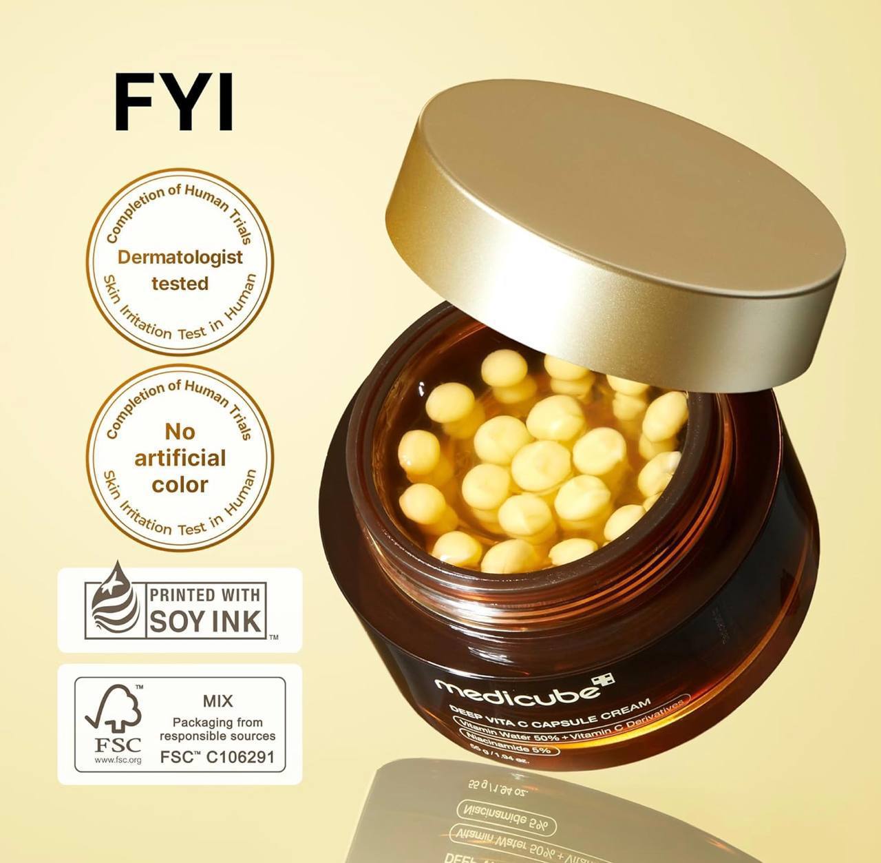 medicube Deep Vitamin C Golden Capsule Face Moisturizer