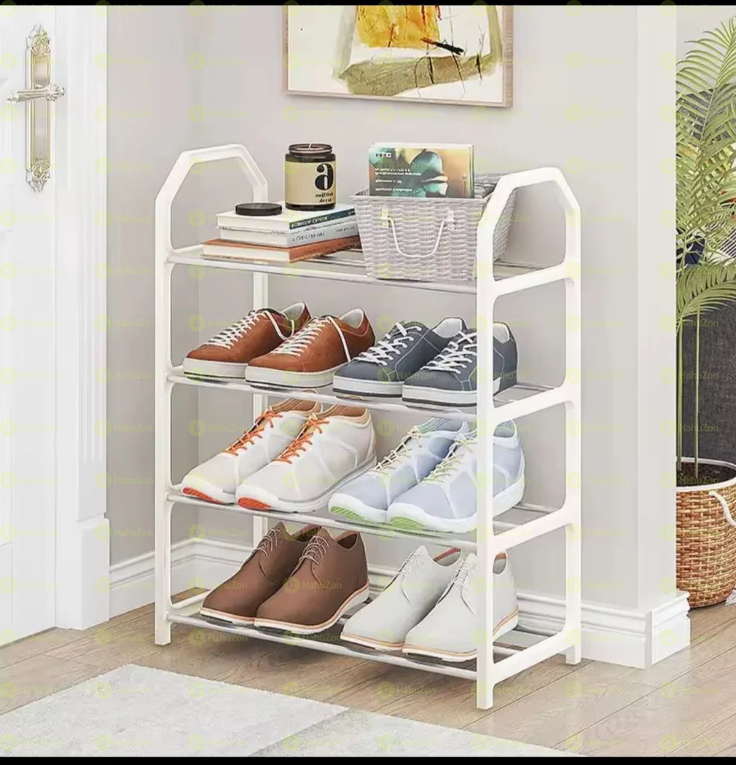 ባለ 4 ደረጃ ጫማ መደርደሪያ