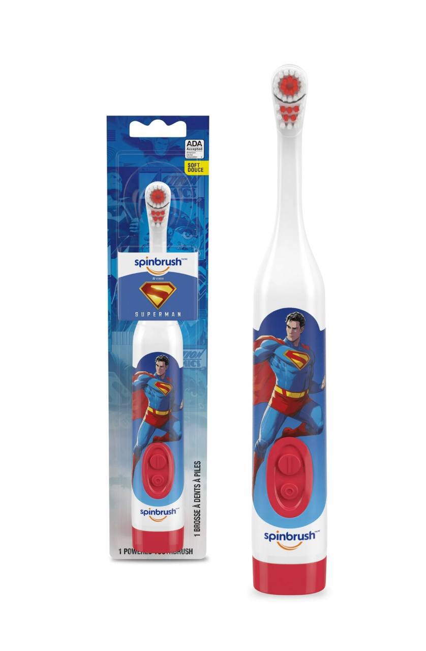 Spinbrush Superman Battery Powered Electric Toothbrush
