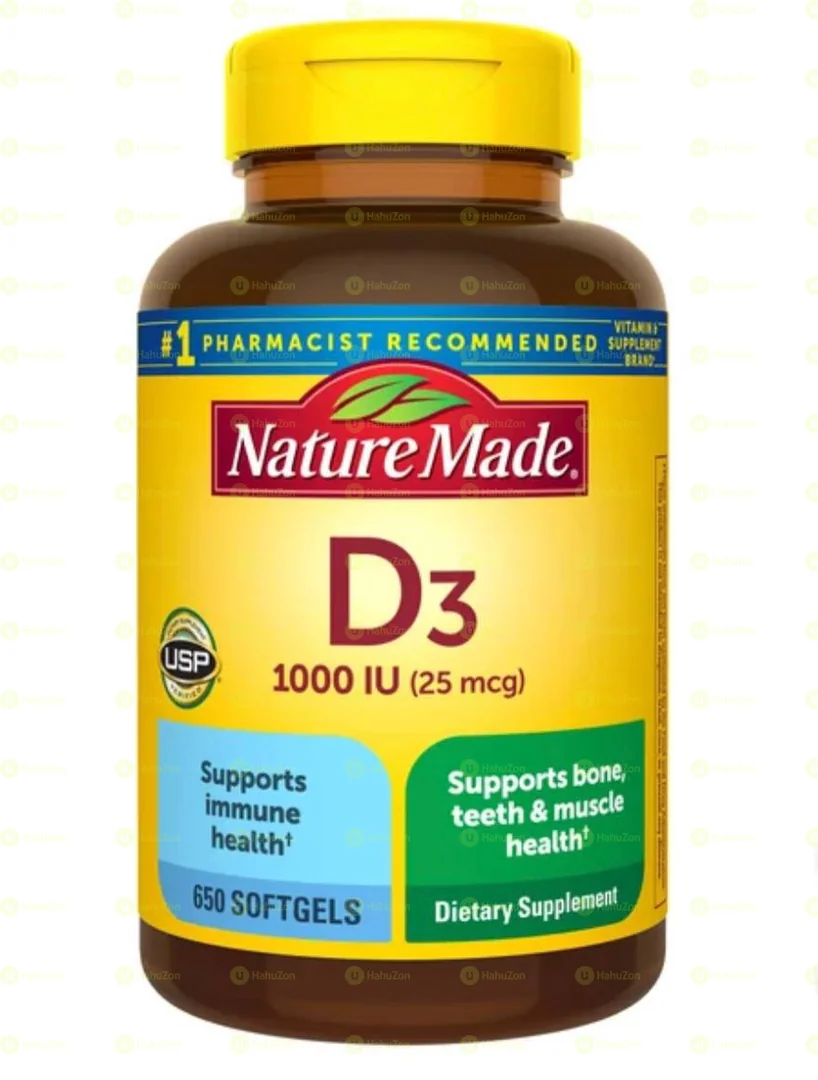 Nature Made Vitamin D3 1000 IU 25 mcg Softgels