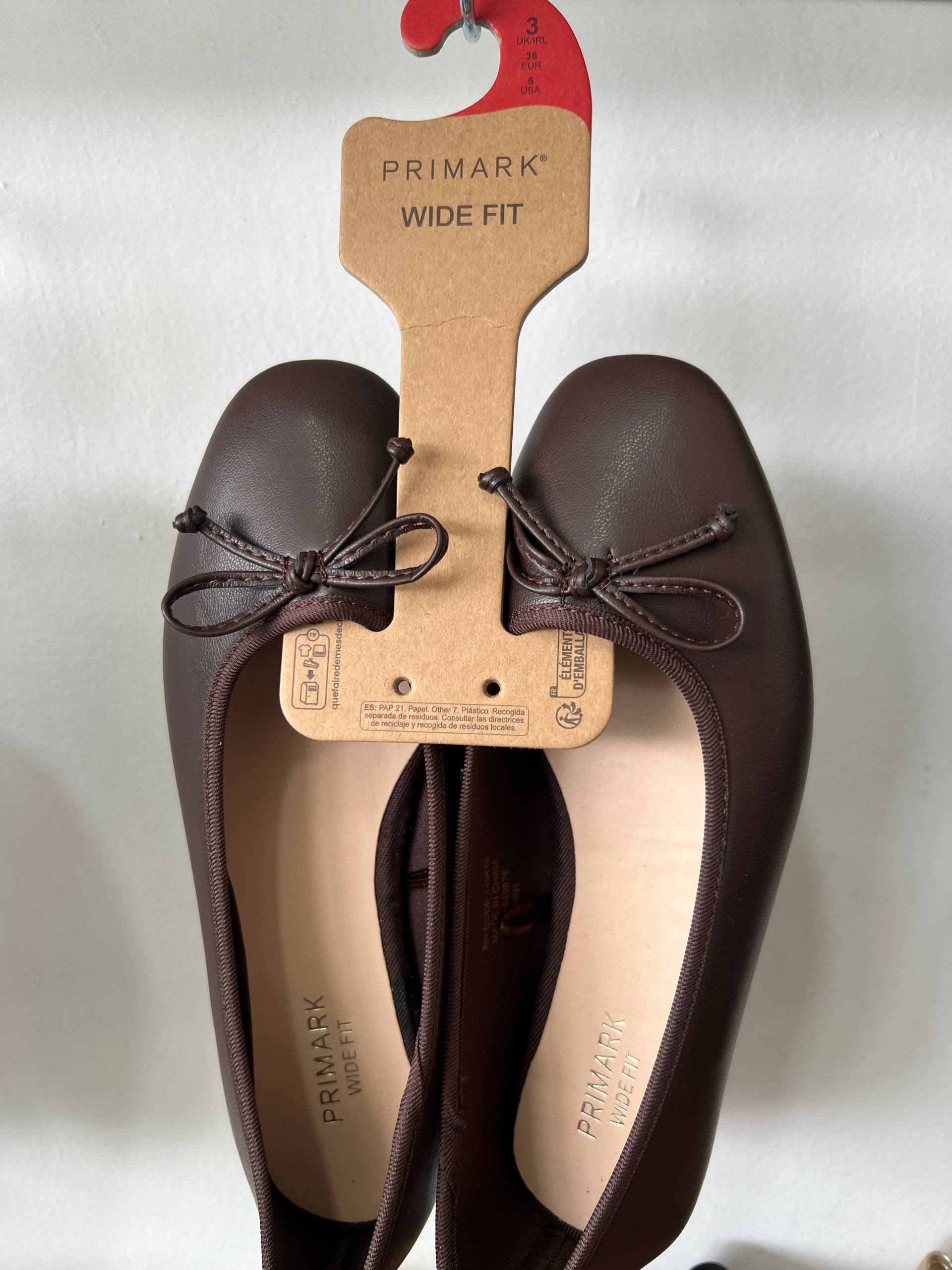 Primark Wide Fit Bow Ballerina Women's Flat