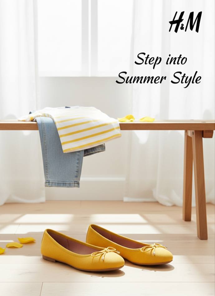 Plain Bow Ballerina Women's Flat