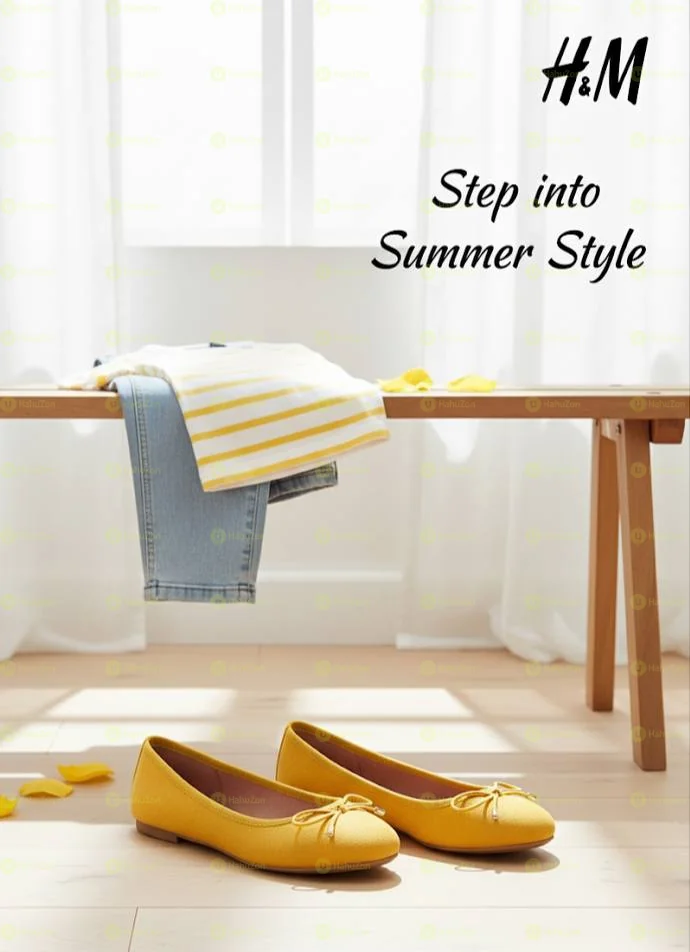 Plain Bow Ballerina Women's Flat