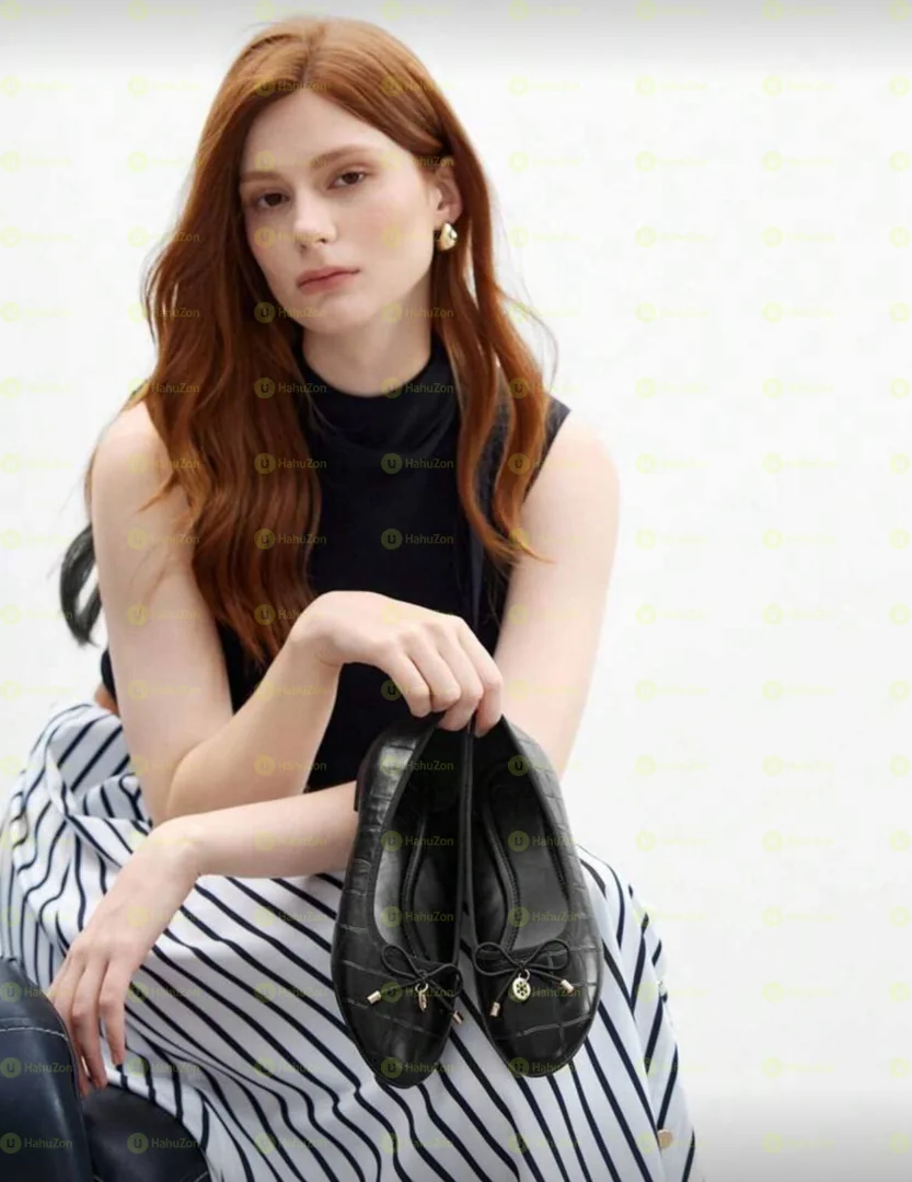 Plain Bow Ballerina Women's Flat