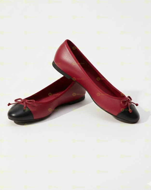 Primark Paneled Bow Ballerina Women's Flat