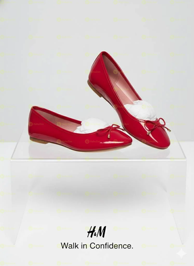 H&M Plain Bow Ballerina Women's Flat