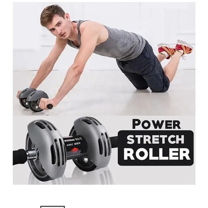 Powerstretch AB Wheel Roller Exercise Fitness