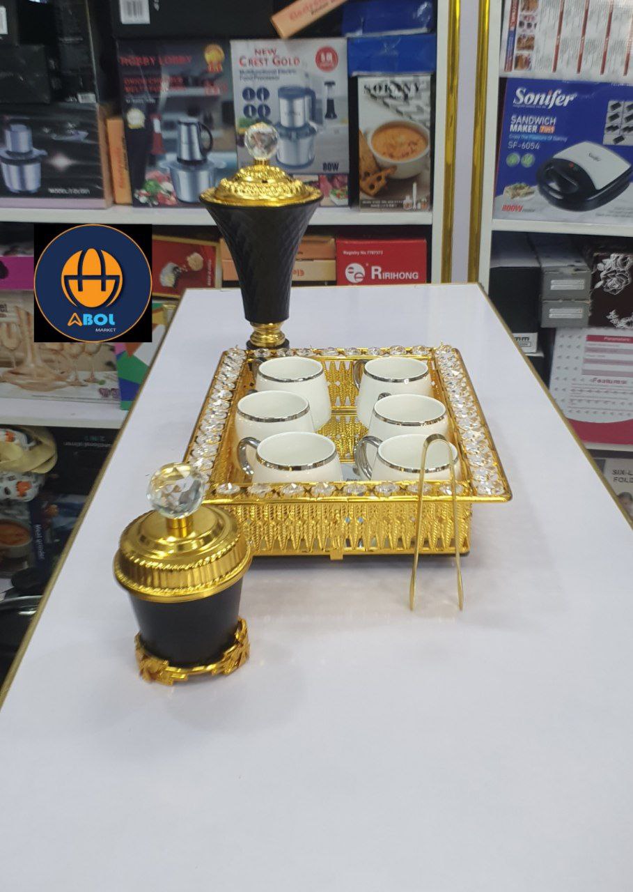 የቡና ማቅረቢያ የስኒው ከነማስቀመጫው