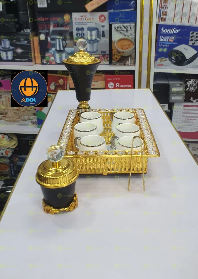 የቡና ማቅረቢያ የስኒው ከነማስቀመጫው