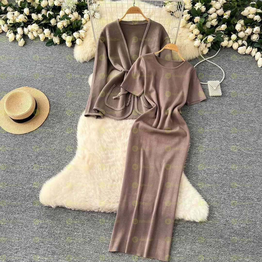 Women's 2 Teiler Strick Set