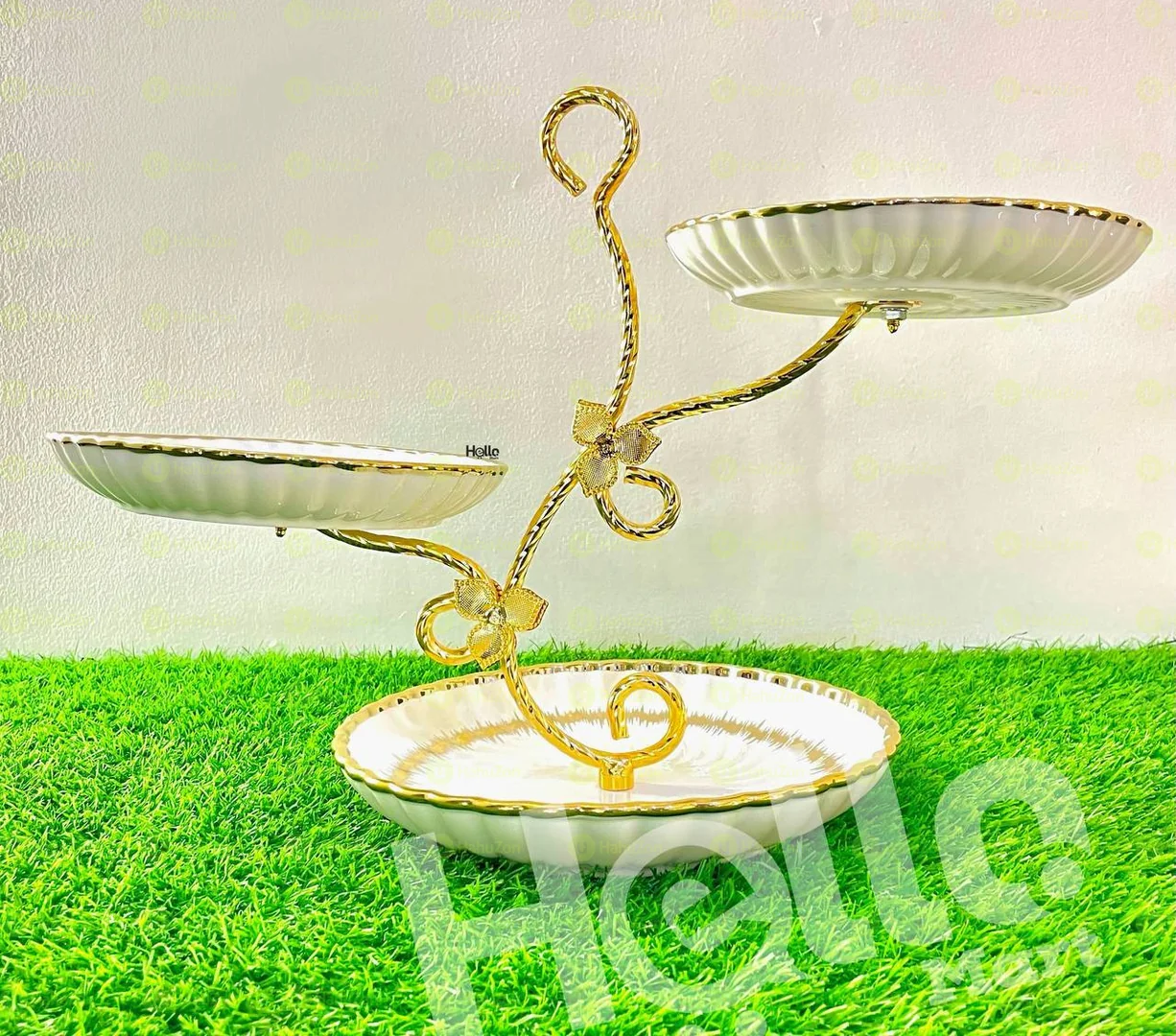 🛒በለ 3 ተደራራቢ ለአትክልት፣ ለፍራፍሬ እና ለመሳሰሉት ማቅረቢያ