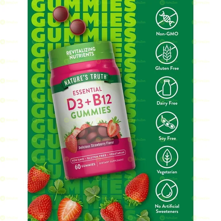 Vitamin D3 and B12 Gummies