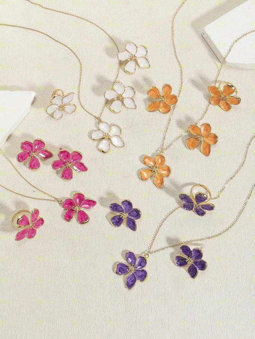 Flower Jewellery Set