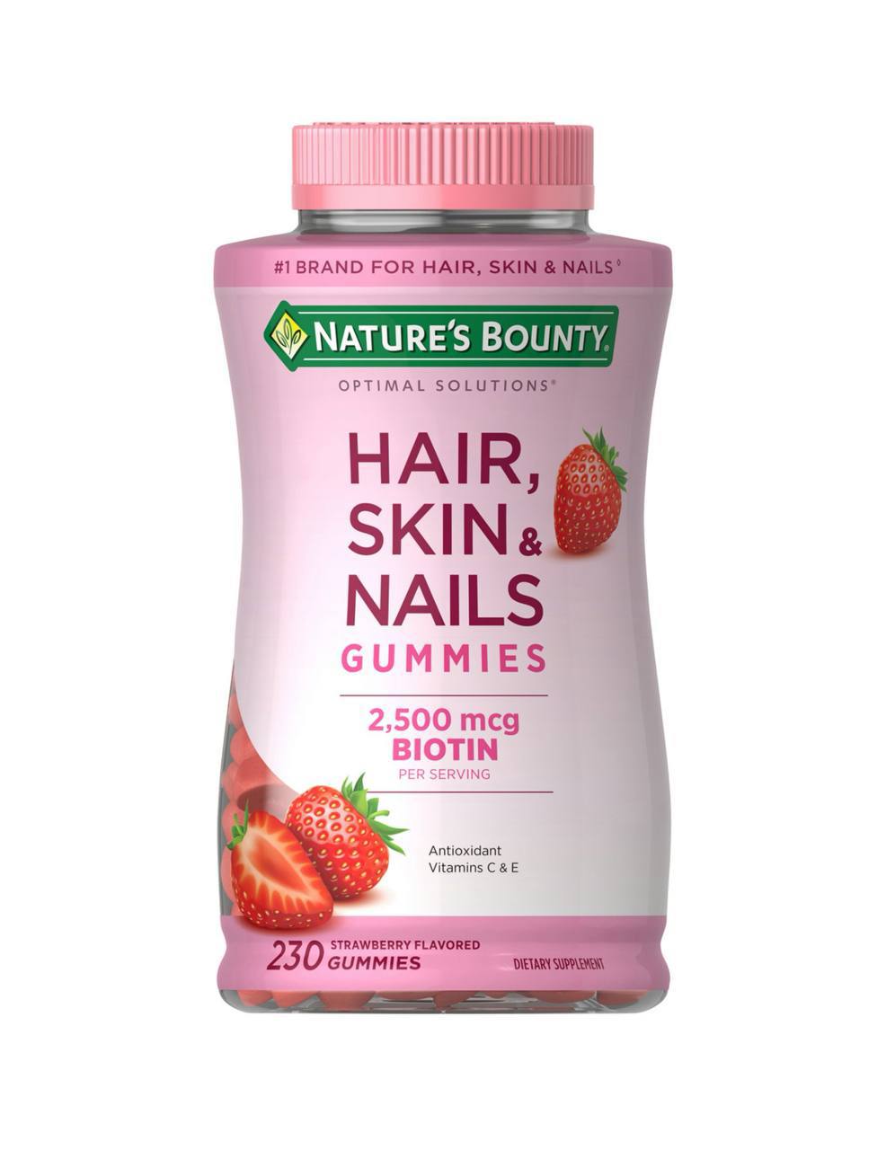 Nature's Bounty Hair Skin and Nails Vitamin Gummies With Biotin