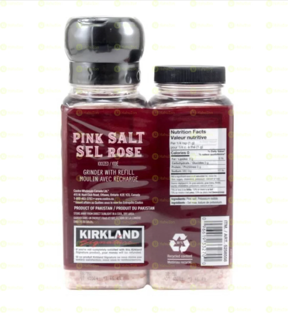 Kirkland Signature Pink Salt With Grinder & Refill