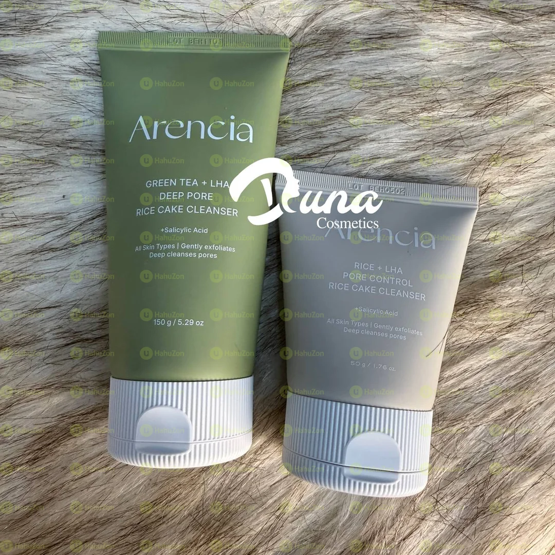 Arencia Green Tea + LHA Deep Pore Korean Rice Mochi Cleanser & Daily Scrub