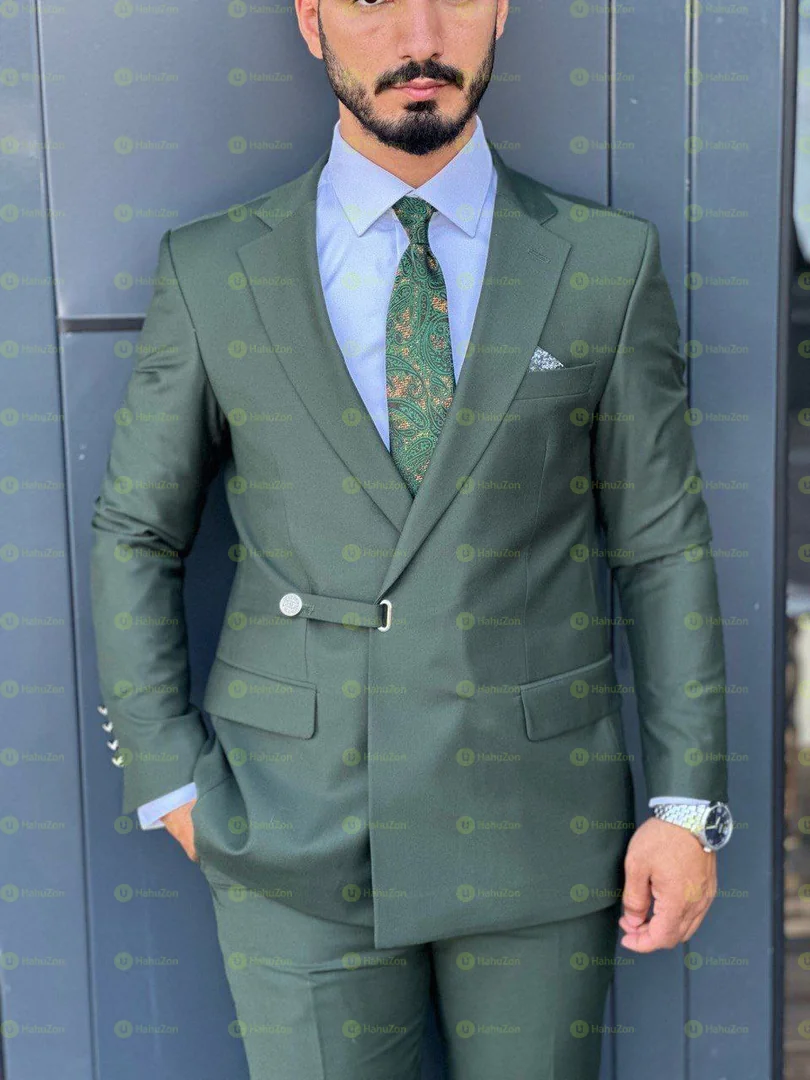 2 Piece Green Men's Suit