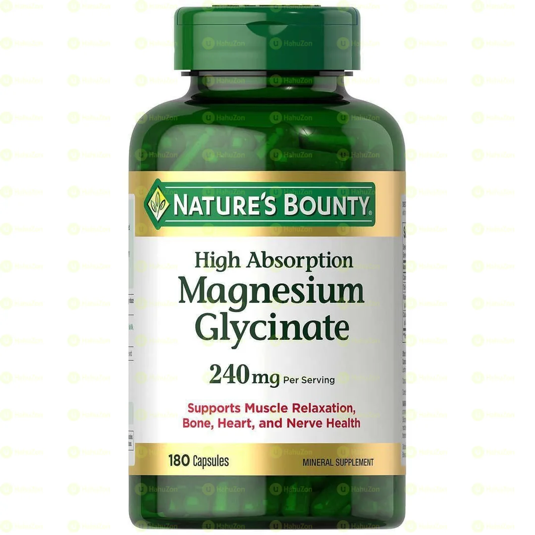 Nature’s Bounty Magnesium Glycinate 180 Capsules |