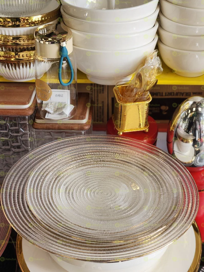 ብርጭቆ ዳኒ ሆም መመገኒያ ሳህን