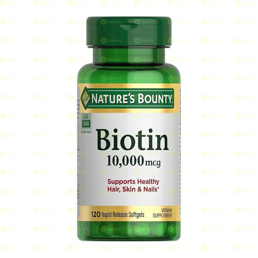 Nature's Bounty Biotin 10,000 mcg (120 Softgels)