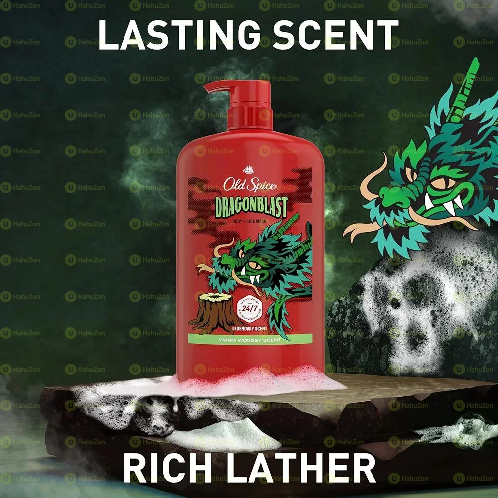 Old Spice Cleansing Body Wash for Men Dragonblast Scent