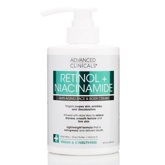 Advanced Clinicals Retinol + Niacinamide Cream