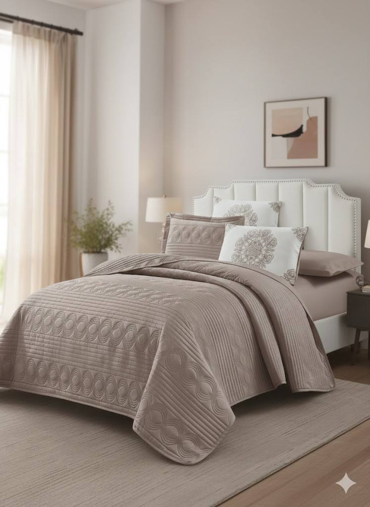 Milano Home Cherry Ultrasonic 6-Piece Bedspread Set