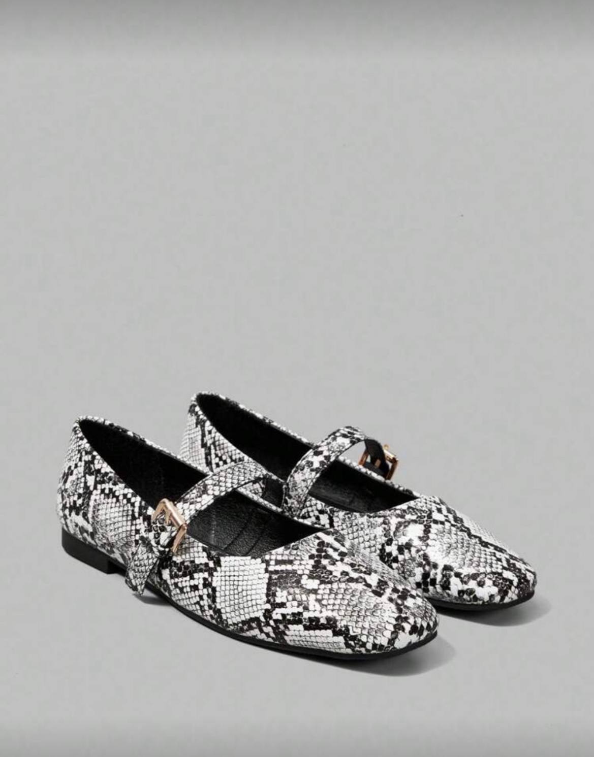 Buckle Slip On Ballerina Flat Women's Shoes